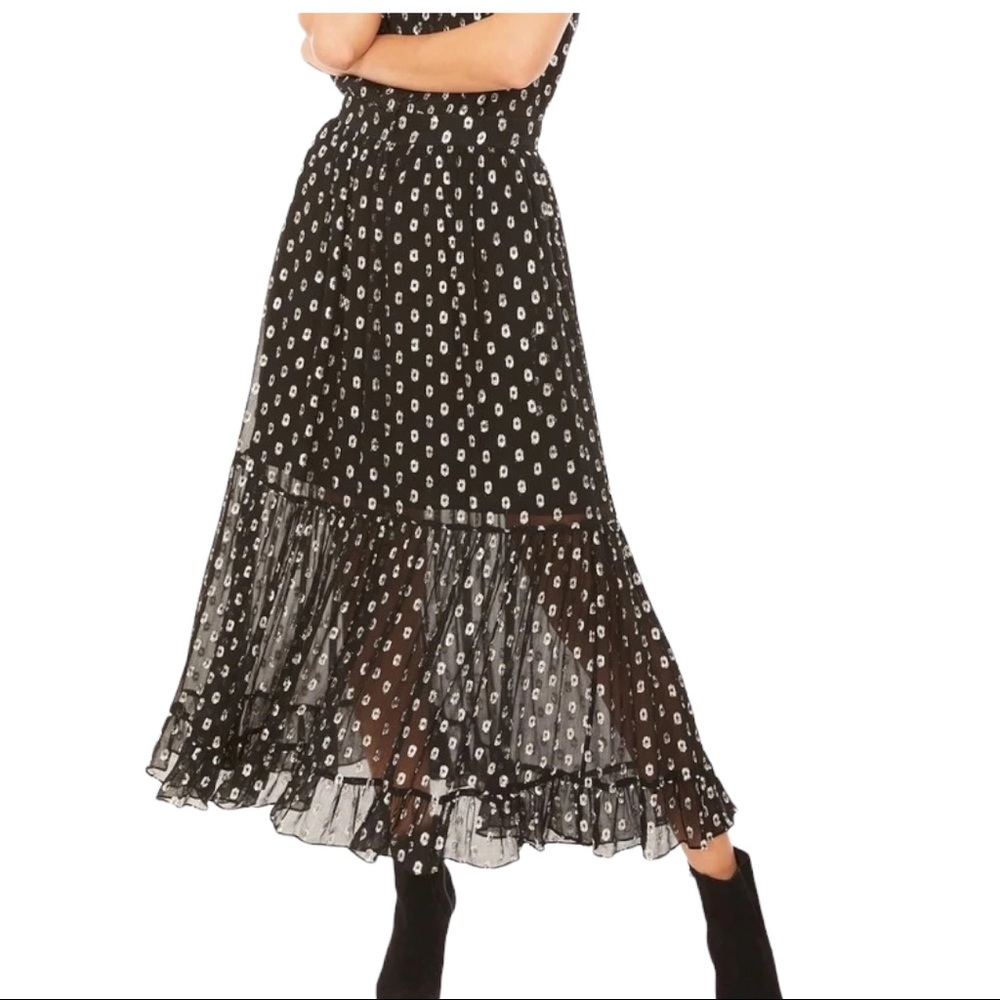 Generation Love Black Silver Selena Maxi Skirt (S)
